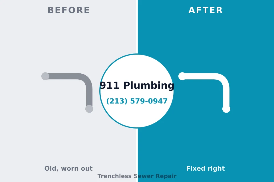 Before and after: plumbing repair Lykens, PA